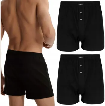 Boxerky ATLANTIC 2BMB-003 Pánské boxerky volného střihu - L