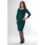 FAVAB Elegantní zelené šaty s křišťály PUTKA Velikost výrobku: S