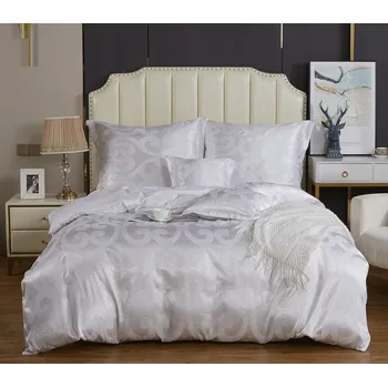 Povlečení POVLEČENÍ BÍLÉ SATÉNOVÉ 160x200 + 2 POVLEČENÍ NA POLŠTÁŘ 70x80 SADA