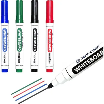 Fixy na bílé tabule, stíratelné – 4 ks