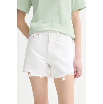 Dámské kraťasy Džínové šortky Levi's RIBCAGE A-LINE 005DS bílá 00X, vel. 29