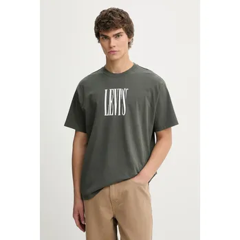 Pánské tričko Bavlněné tričko Levi's VINTAGE FIT GRAPHIC 87373.0395 zelená 96X, vel. M