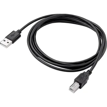 Prodlužovací kabel Akyga USB kabel USB-A zástrčka, USB-B zástrčka 1.80 m černá AK-USB-04