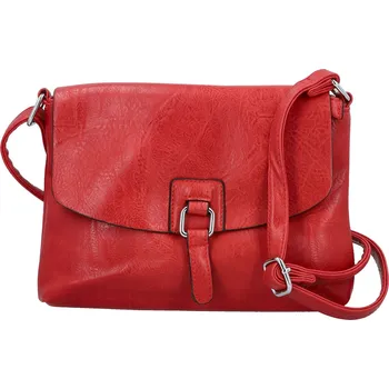 Kabelka Trendy dámská koženková crossbody kabelka Derika, červená