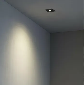 Bodové svítidlo RADÓN SQ zapuštěné stropní svítidlo, černá - FARO