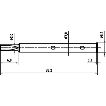 PTR Hartmann H 1045 L pouzdro přesného testovacího hrotu