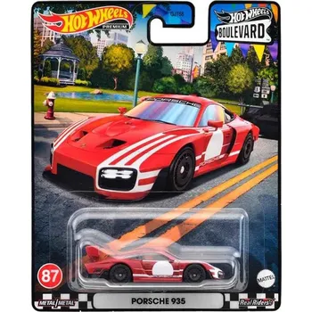 Hračka Porsche 935 červená 1:64 - Hot Wheels Porsche 935 - model auta