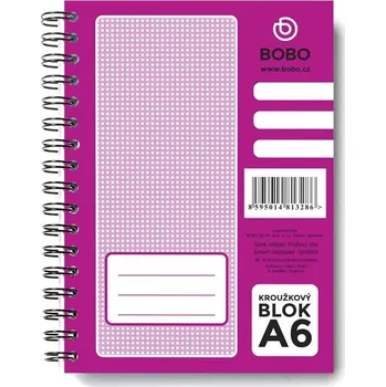 Zápisník Blok s boční vazbou A6, linka, 50 listů