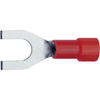 Kabelové oko Klauke 620C4 vidlicové kabelové oko 0.50 mm² 1 mm² Ø otvoru=4.3 mm částečná izolace červená 1 ks