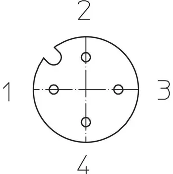Lutronic 1200 04 002 5m upravený zástrčkový konektor pro senzory - aktory, 1066, piny: 4, 5.00 m, 1 ks