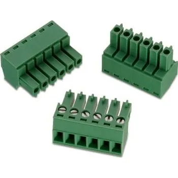 Elektrický konektor Svorkovnice PCB, řada: 361, rozteč: 3.81mm, počet řad: 1, počet kontaktů: 15, orientace těla: Svislý, Kabelová montáž,