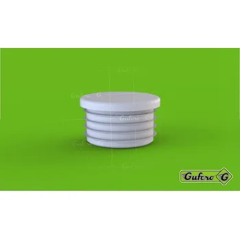 Vodovodní potrubí Záslepka kulatá bílá PE 50 1-2,5