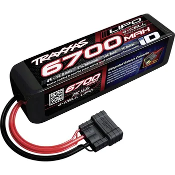 RC vybavení Traxxas 2890X akupack Li-Pol (modelářství), 14.8 V, 6700 mAh, články 4, 25 C, Softcase, Traxxas iD