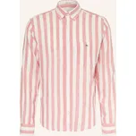 Gant Pánská Košile Regular Fit S Lnem, světle červená / bílá, 38