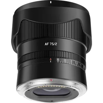 Objektiv TTARTISAN AF 75 mm f/2 pro Nikon Z černý - ROZBALENO