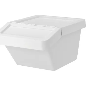 Odpadkový koš Nádoby na tříděný odpad IKEA 37 l, 1-komorová, bílá