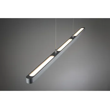 Paulmann Lento, ZigBee Tunable white, svítidlo se svícením nahoru-dolu pro Urail, 40,5W LED, stmívatelné, matný chrom