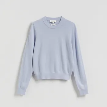 Dámský svetr Reserved - Svetr z vlny merino - světle modrá - 762GL-50X - 762GL-50X-M