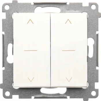 vypínač Simon 54 Dvojitý žaluziový spínač pod omítku (1-0-2) 10A Bílý
