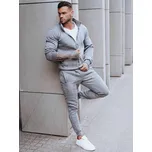 BASIC Šedá pánská teplákovka s mikinou na zip