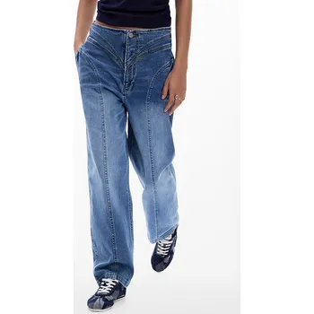 Dámské kalhoty Dámské jeans DESIGUAL DEGRAD Modrá velikost 44