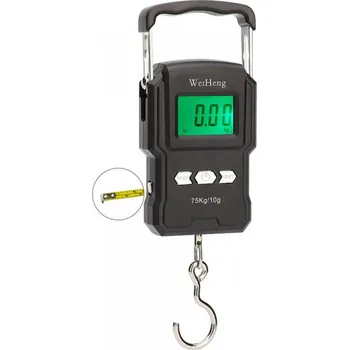 Obchodní váha WeiHeng A22 závěsná digitální váha do 75kg s metrem a teploměrem