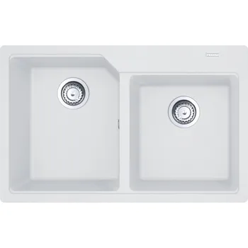 Vodovodní baterie Dřez Franke Urban Fragranite je odolný, neporézní dřez, který je odolný vůči skvrnám, poškrábání a teplu. Je vybaven řadou funkcí, včetně cedníku, prostorově úsporného odtoku a tří otvorů pro navrtání baterie a dávkovače mýdla.