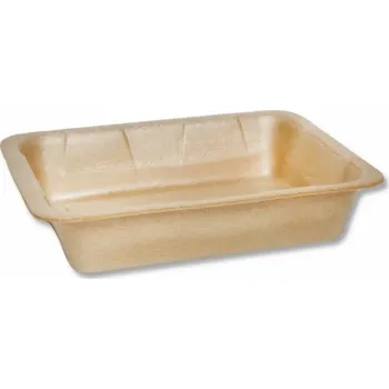 Jednorázové nádobí Zatavovací miska 1-dílná hnědá XPP Green Deal 227x178x50 mm (200 ks)