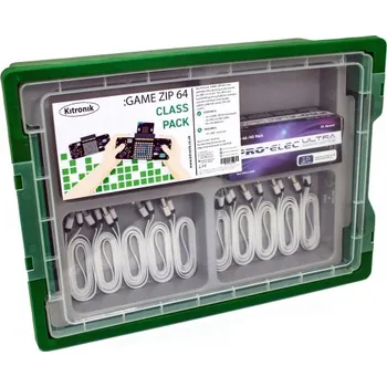 Herní konzole Kitronik :GAME ZIP 64 pro BBC micro:bit Classroom Pack Kitronik 5626-10
