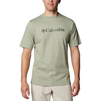 Pánské tričko Pánské tričko s krátkým rukávem Columbia CSC Basic Logo SS Tee velikost L khaki