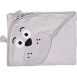 SENSILLO Dětská osuška 100x100cm, froté bavlna, Hroch, šedá