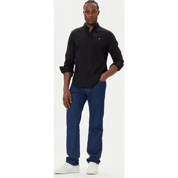 Pánská košile Calvin Klein Jeans Košile Oxford Classic LV140EM125 Černá Regular Fit M