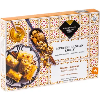 Kolionasios Baklava Baklava GOLD s vlašskými ořechy a mandlemi 350gr KOLIONASIOS