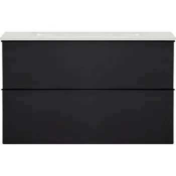 Nábytkové kování CERANO - Úchytka pro koupelnovou skříňku Velora - černá matná - 78 cm