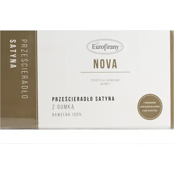 Prostěradlo Prostěradlo s gumou Eurofirany satén 200 x 220 cm