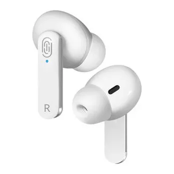 Sluchátka Defender Twins 903, sluchátka s mikrofonem, bezdrátovábílá, špuntová, BT 5.0, TWS, nabíjecí pouzdro typ bluetooth, DOPRODEJ