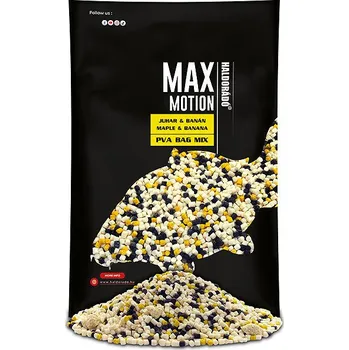 Návnadová surovina Haldorádó Vnadící směs Max Motion PVA Bag Mix 600 g Javor/Banán