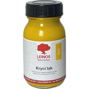 Barva na dřevo LEINOS naturfarben LEINOS 840.221 Krycí lak saténově lesklý Žlutý 0,1 L (100 ml)