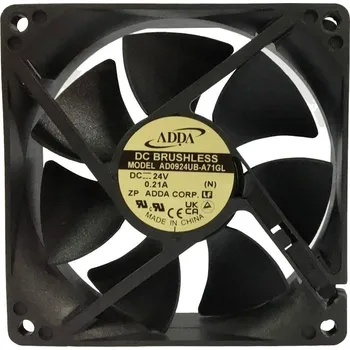 Průmyslový ventilátor ADDA AD0924UB-A71GL (N) axiální ventilátor, 24 V/DC, (d x š x v) 92 x 92 x 25 mm, AD0924UB-A71GL (N)