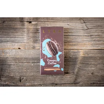 Čokoláda Čokoládovna Lyra CREAMY KÁVA - hořká čokoláda s náplní káva