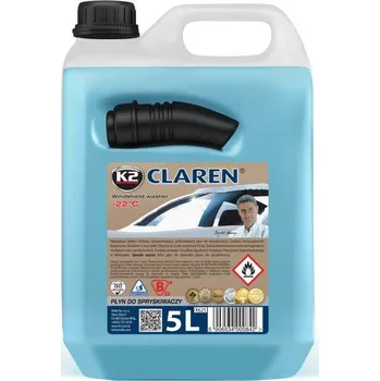 Náplň do chladiče a ostřikovače K2 CLAREN zimní směs -22°C 5l