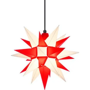 umělá květina Ochranovská hvězda A4 - Ø cca 40 cm, bílo-červená