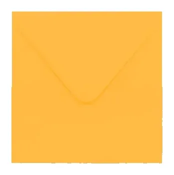 Obálka Poštovní obálka zlatě žlutá 130x130mm