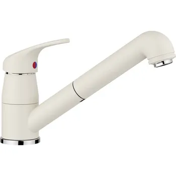 Granitový dřez Tato nadčasová klasická baterie má vysokou, dlouhou výtokovou trubku a výsuvnou výtokovou hlavici, což z ní činí ideální základní model pro malá umyvadla. Je k dispozici v barevných provedeních, která dokonale ladí s barevnými dřezy a mísami SILGRANIT, co