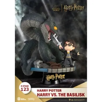 Figurka Harry Potter D-Stage diorama - Harry vs bazilišek 16 cm (Beast Kingdom)
