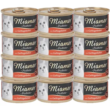 Miamor Pastete drůbeží játra 12x85g plechovka