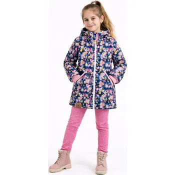 Chlapecká bunda Kocour Mourek Kabát - parka softshellová KVĚTINOVÝ SEN Velikost 158