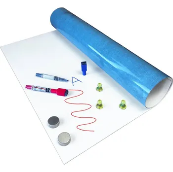 Kancelářský nábytek Kovová fólie bílá - popisovatelná fixy 100×60 cm, samolepicí