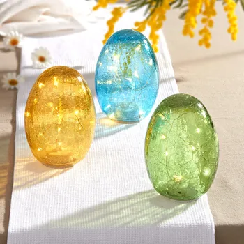 Velikonoční dekorace LED vajíčko zelená