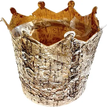 Obal na květináč Obal kůra natur s igelitem pr. 15 cm